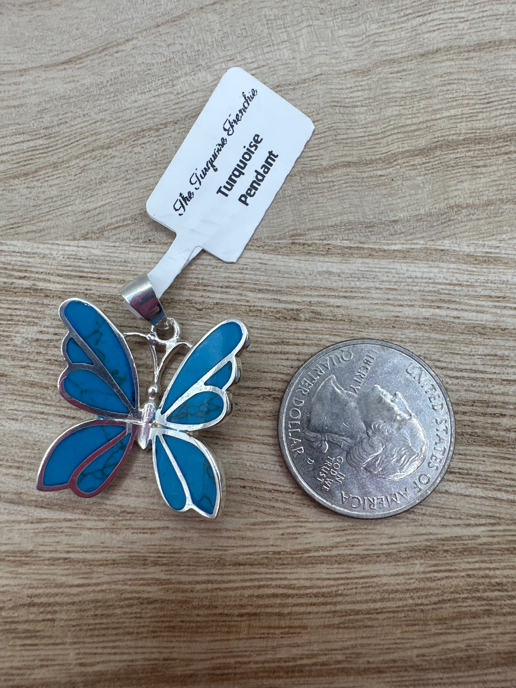 Turquoise Butterfly Pendant
