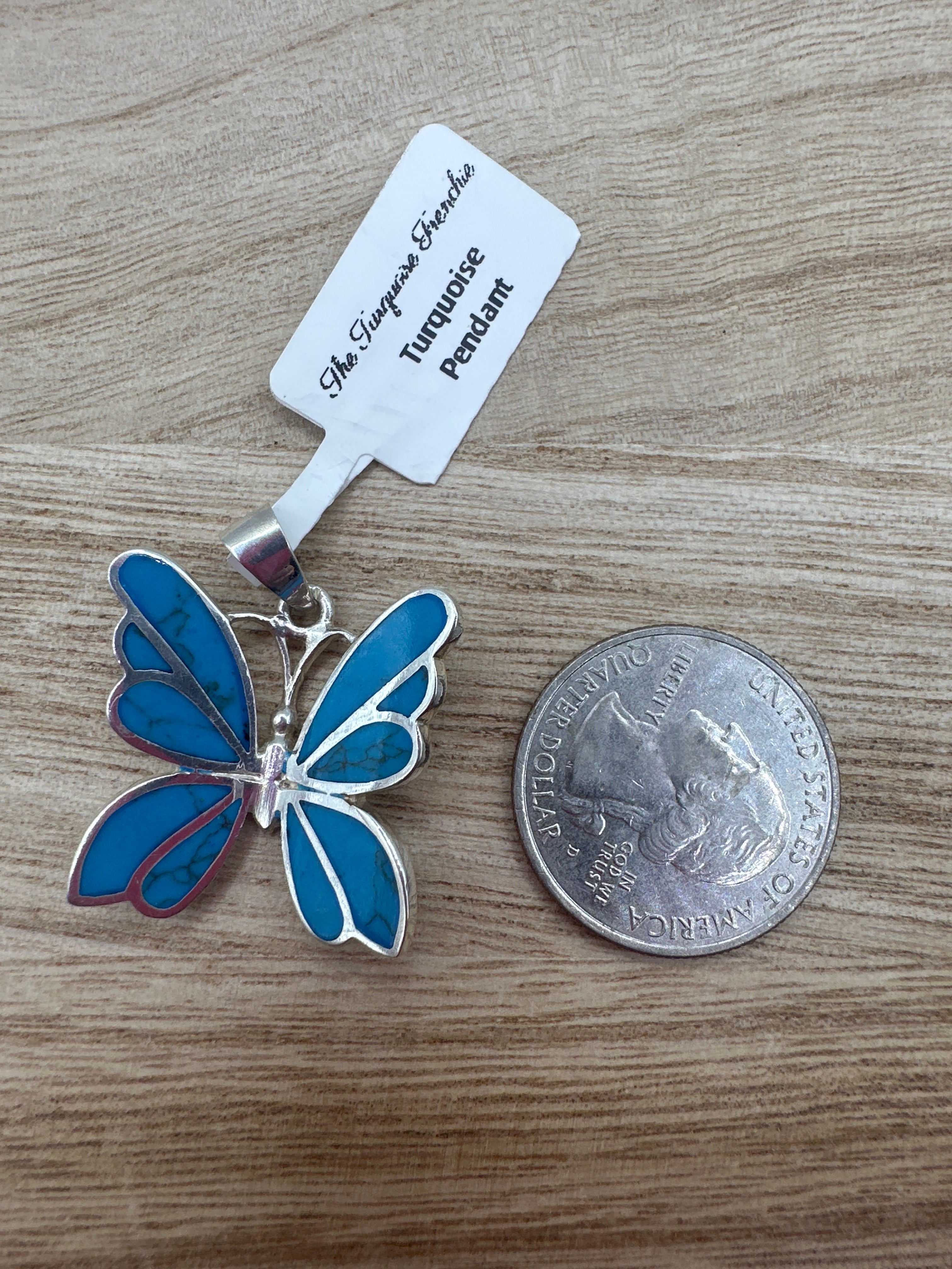 Turquoise Butterfly Pendant
