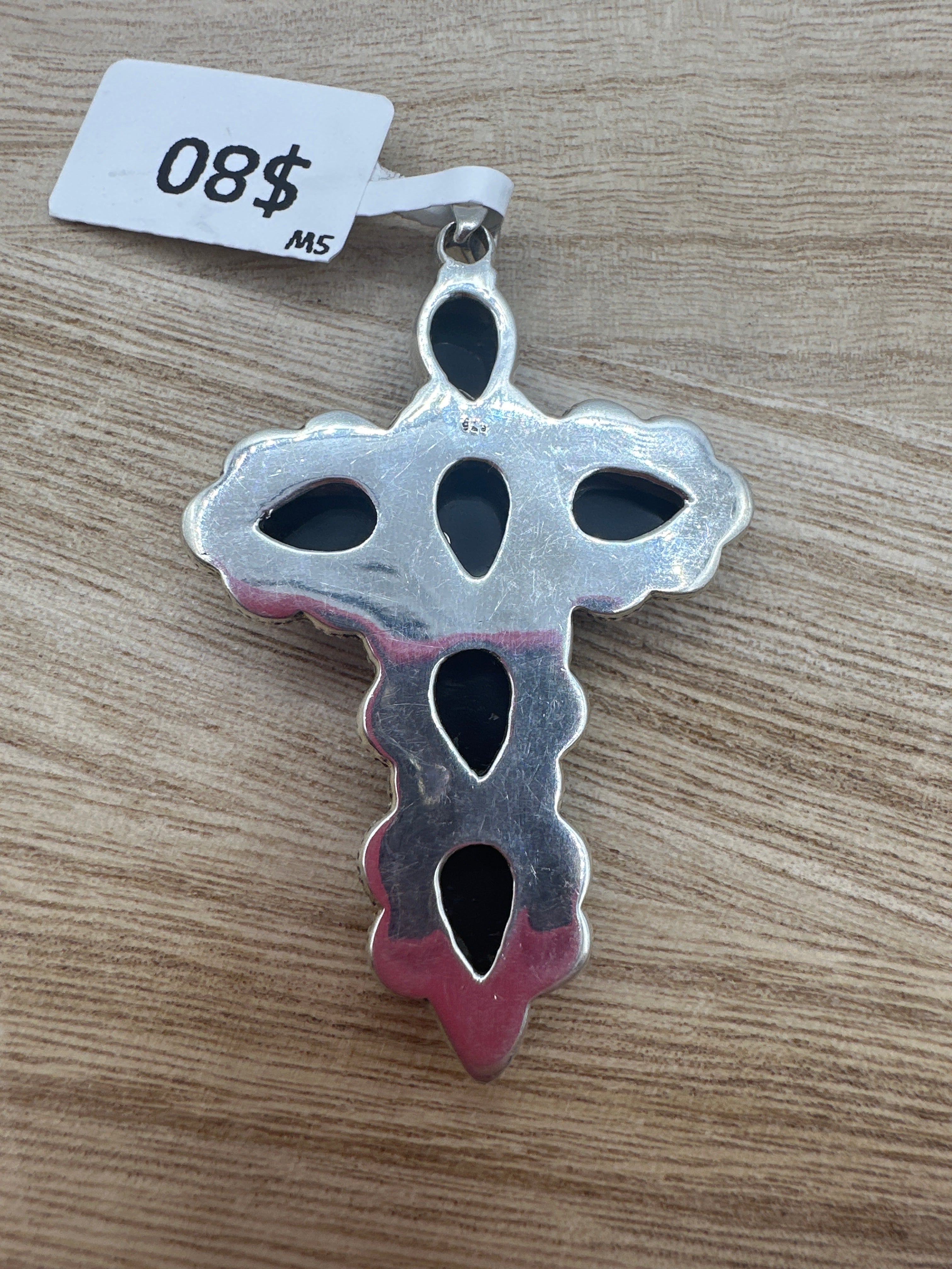 Black Onyx Cross Pendant