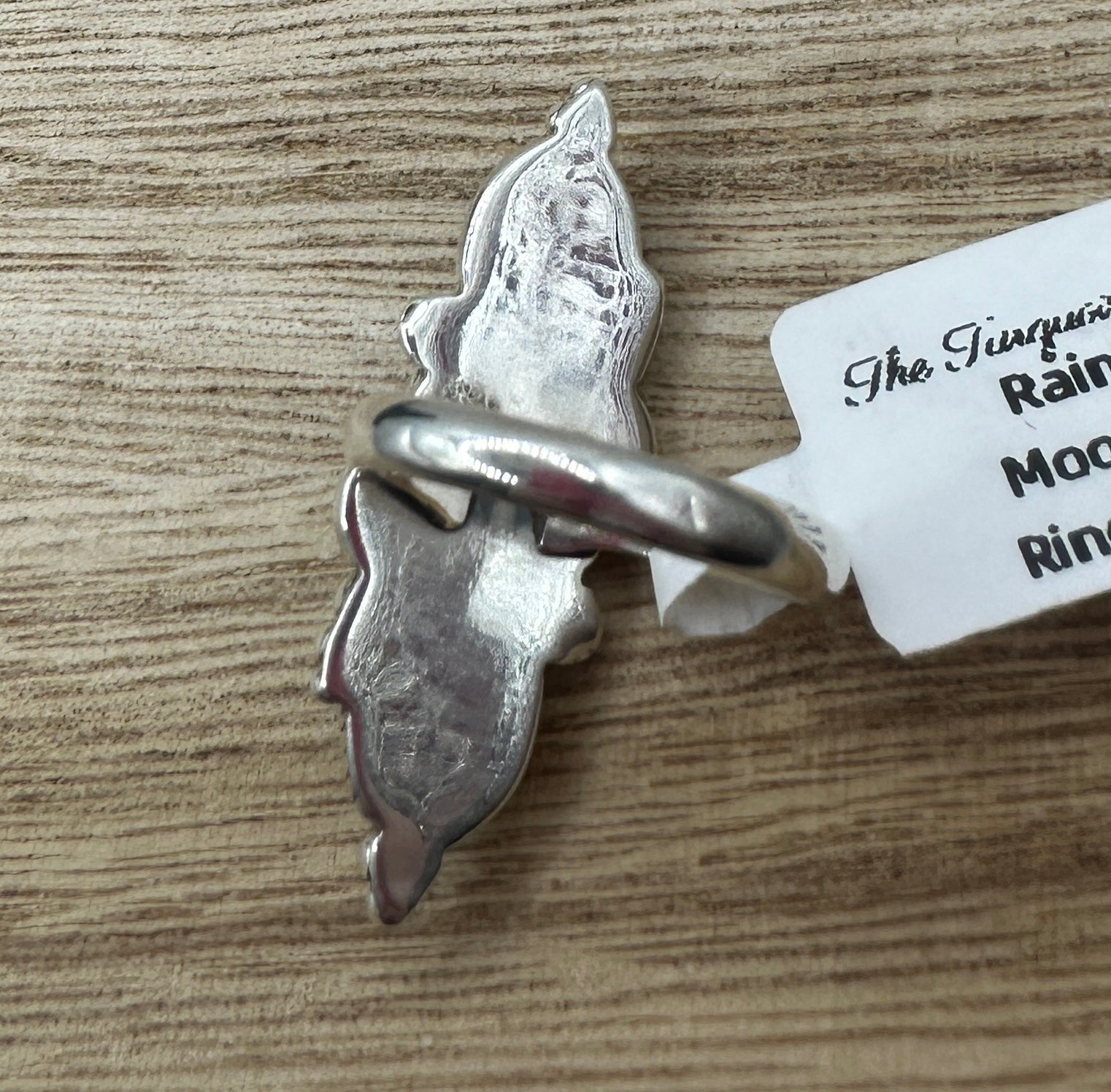 Rainbow Moonstone Ring Size 7.5