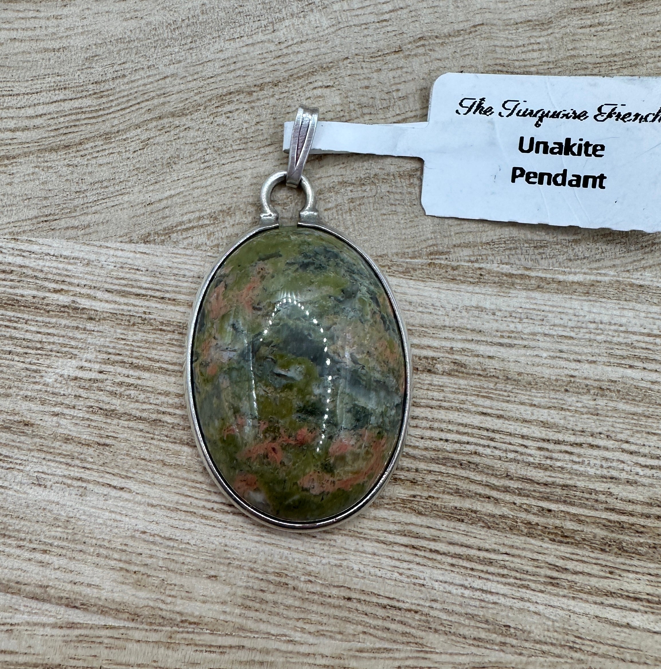 Unakite Oval Pendant