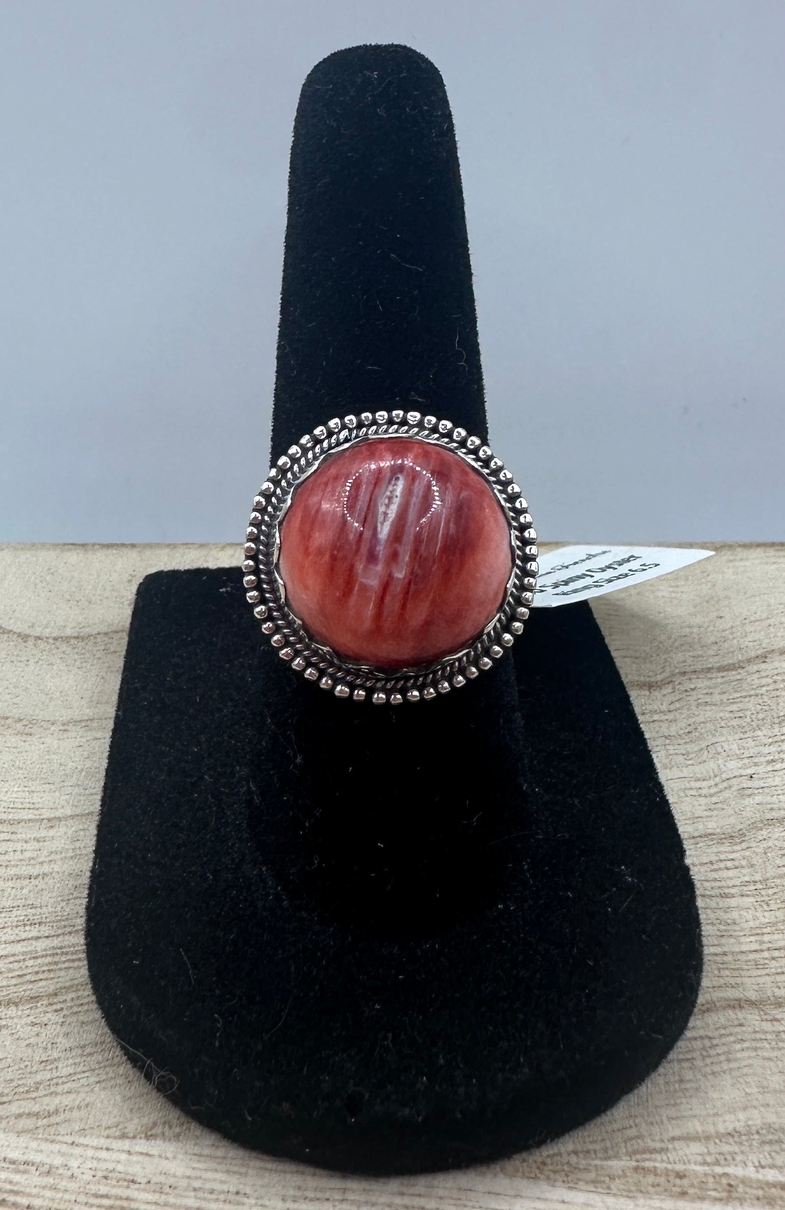 Red Spiny Oyster Ring Size 6.5