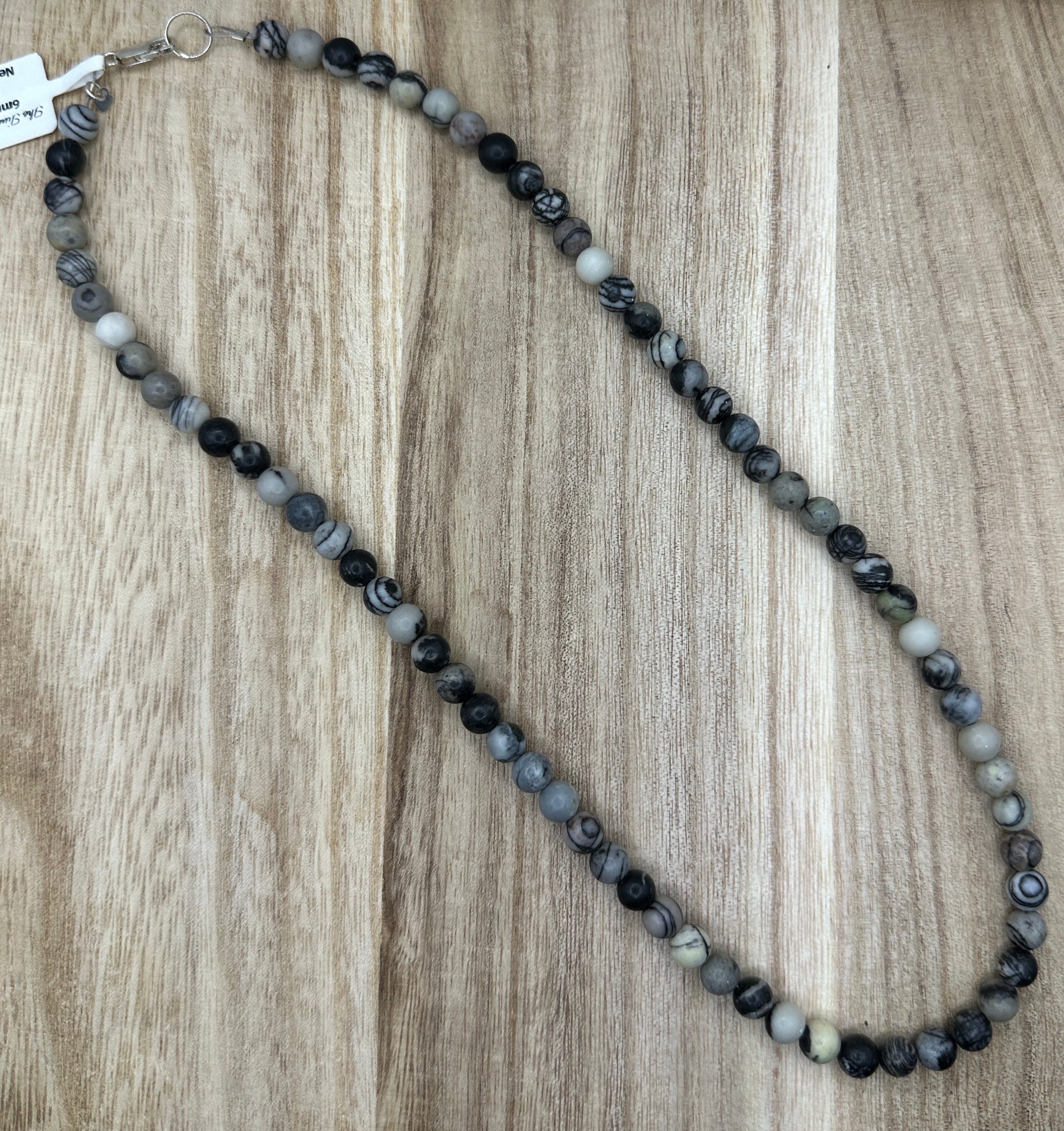 6mm Picasso Marble Necklace 20in