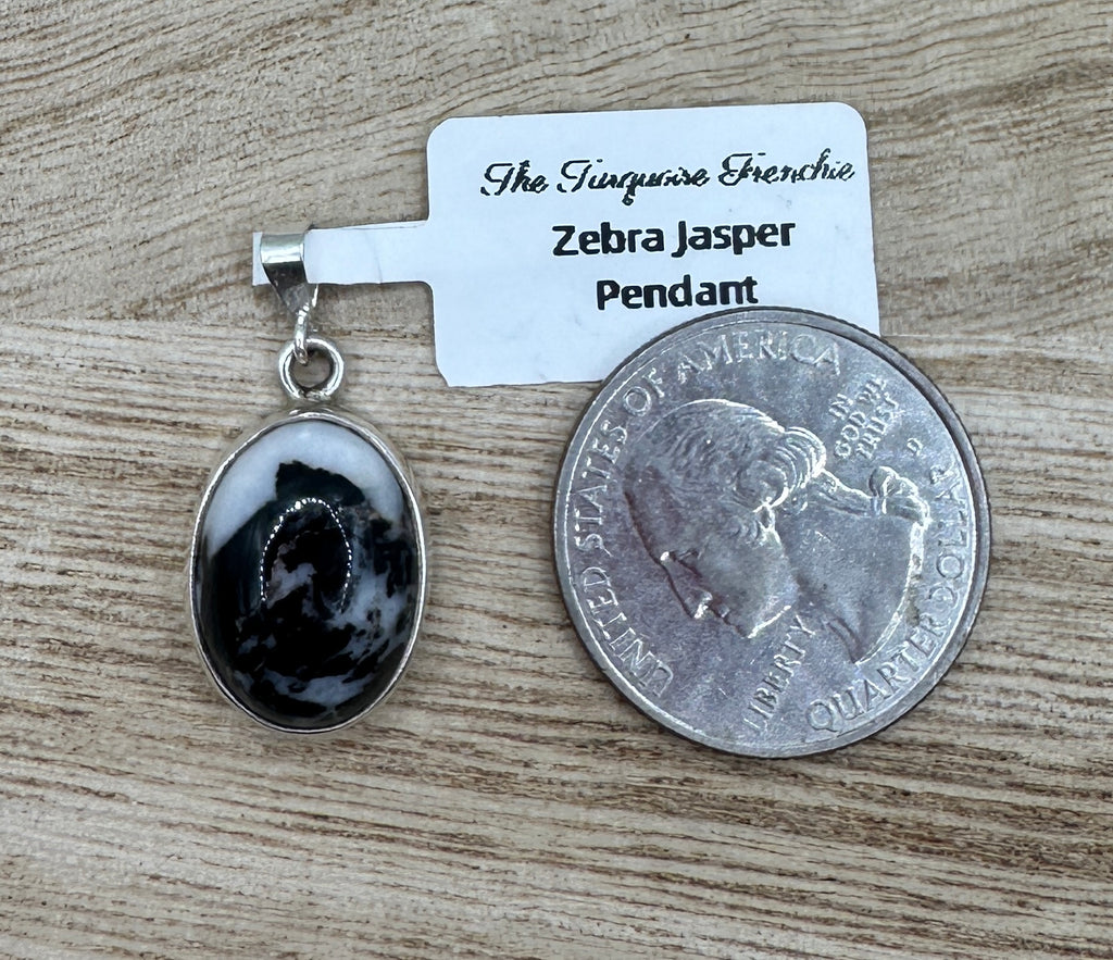 Zebra Jasper Oval Pendant