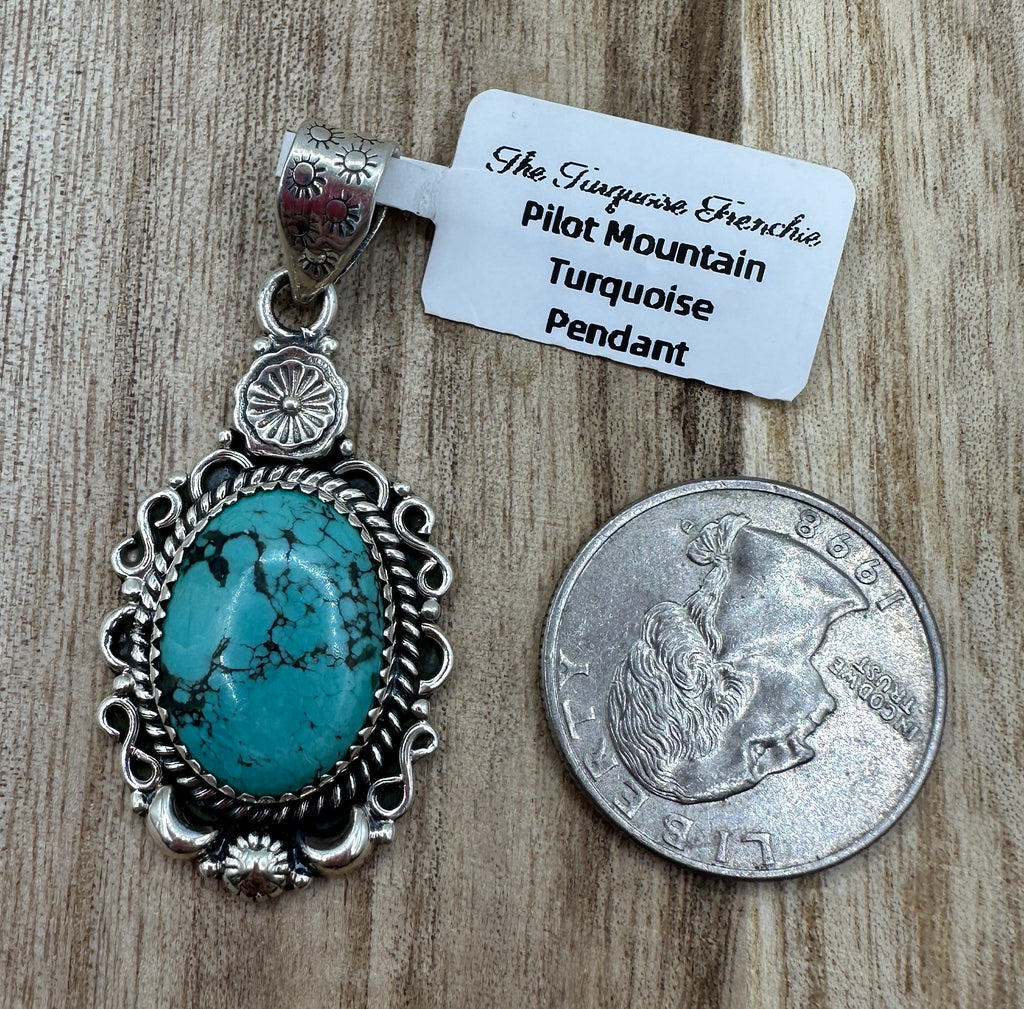 Pilot Mountain Turquoise Pendant