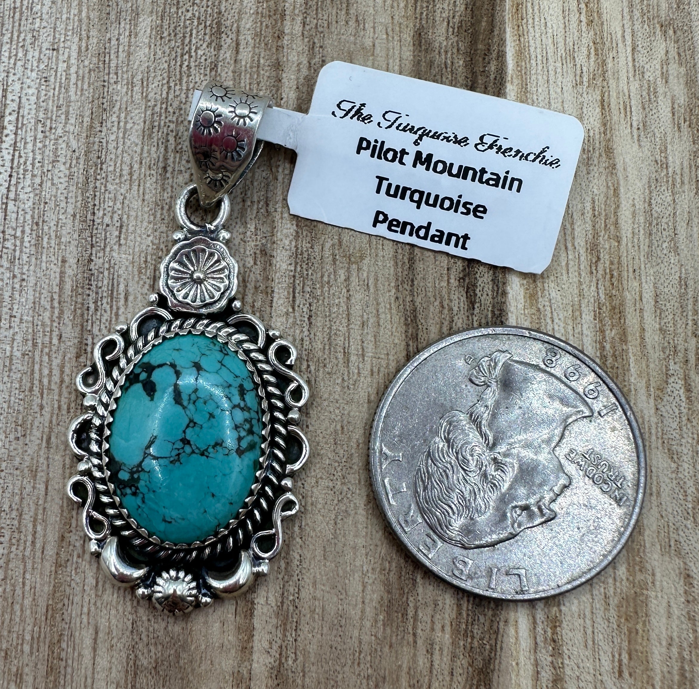 Pilot Mountain Turquoise Pendant