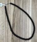 6mm Black Onyx Necklace 16in