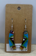 Turquoise Inlay Dangles