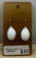 White Glass Tear Drops