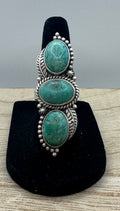 Hubei Turquoise Adjustable Ring