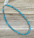 Turquoise Nuggets Necklace 16in
