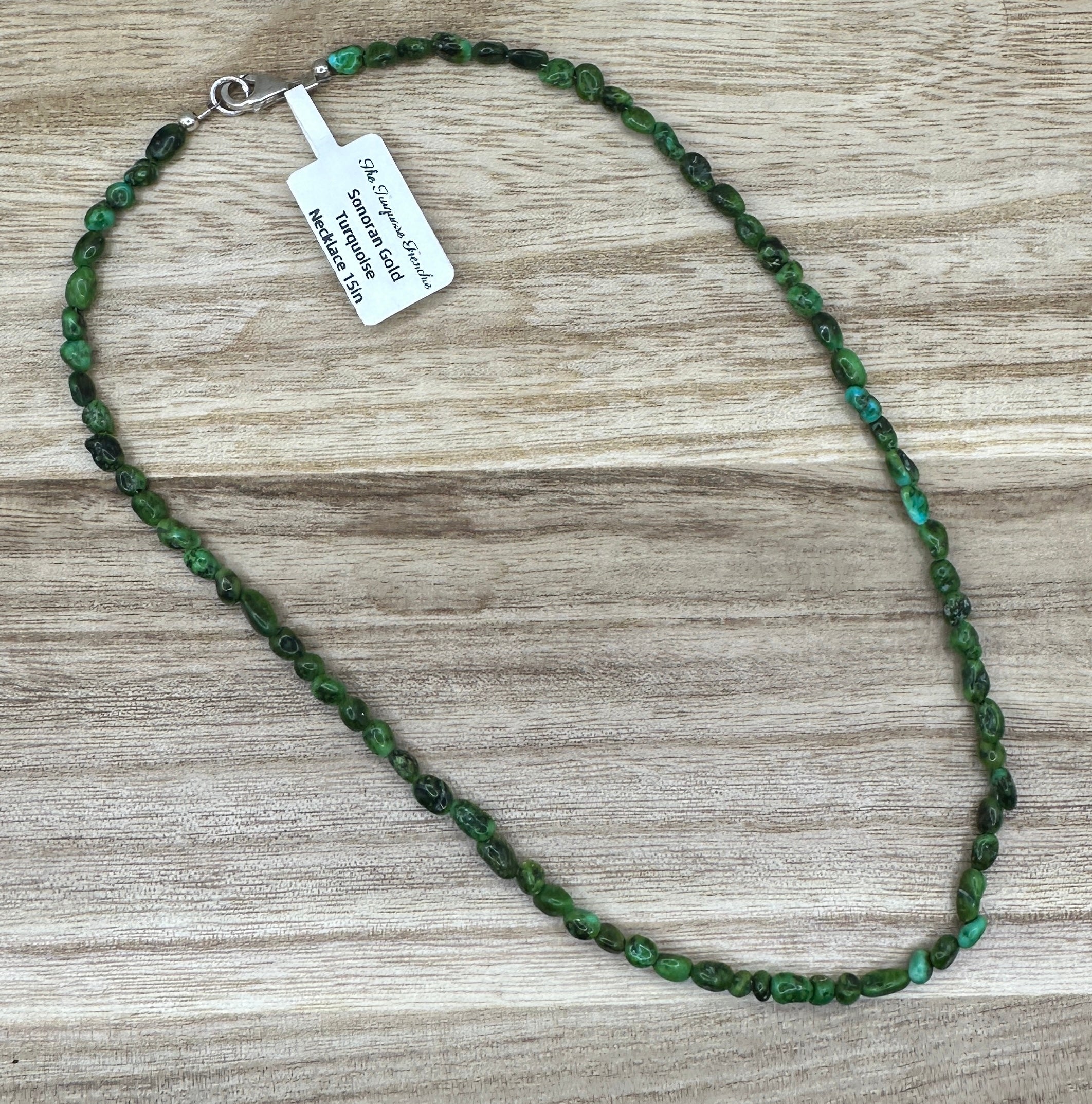 Sonoran Gold Turquoise Nuggets Necklace 15in