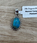 Morenci Turquoise Oval Pendant