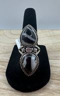 Zebra Jasper Ring Size 8.75