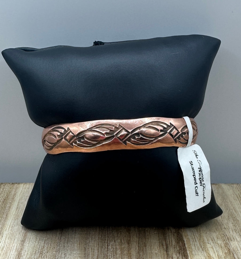 Stamped Copper Cuff