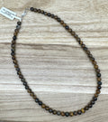 6mm Tigers Eye Necklace 18in