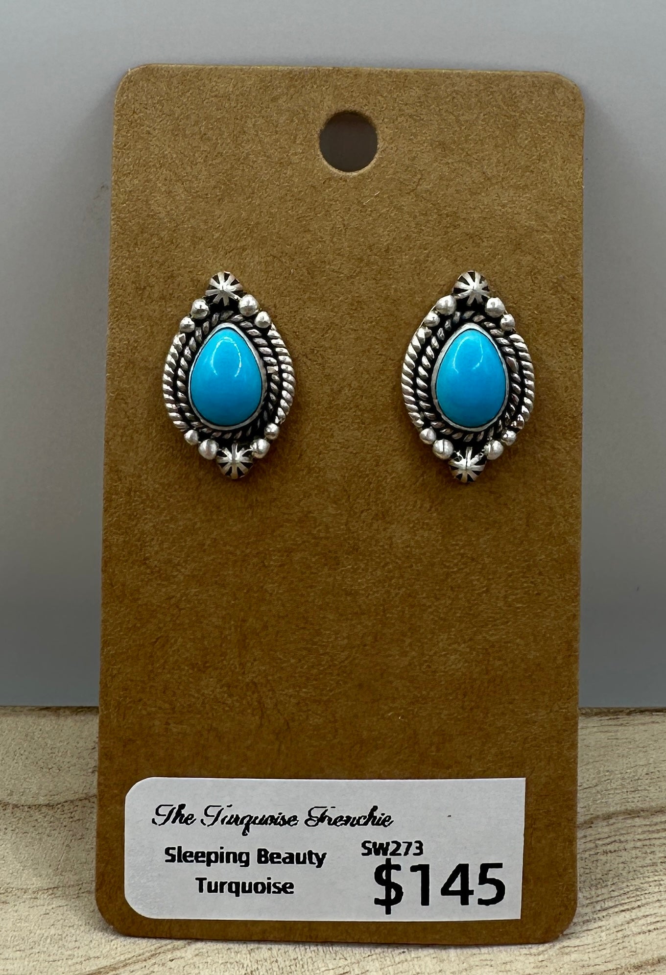 Sleeping Beauty Turquoise Studs