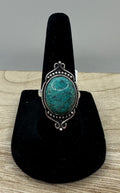 Tibetan Turquoise Ring Size 7