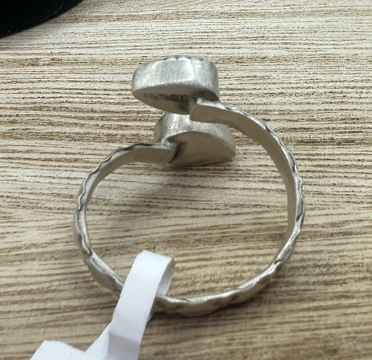 White Water Turquoise Adjustable Ring