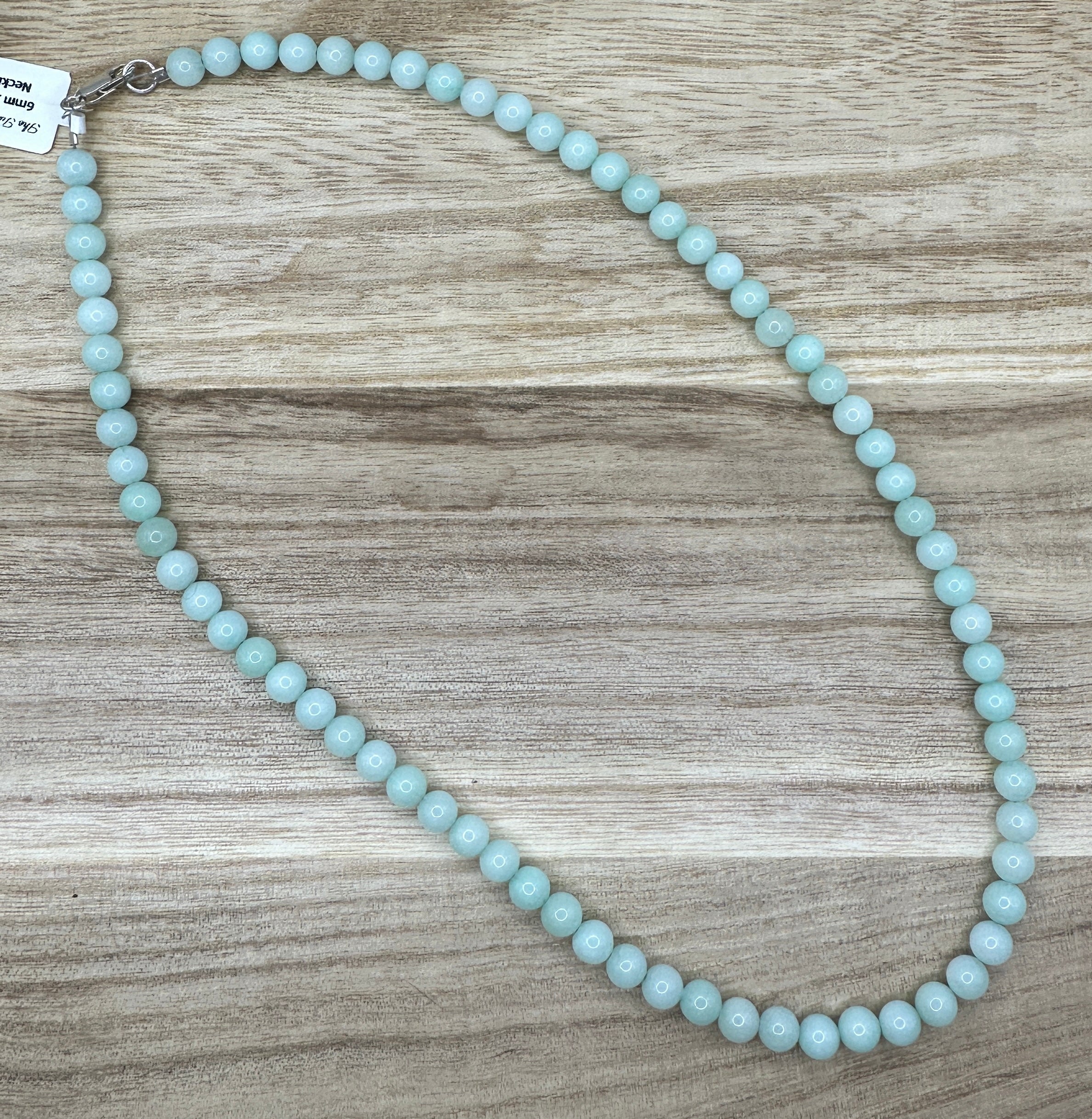 6mm Amazonite Necklace 20in
