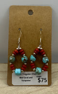 Red Coral and Turquoise
