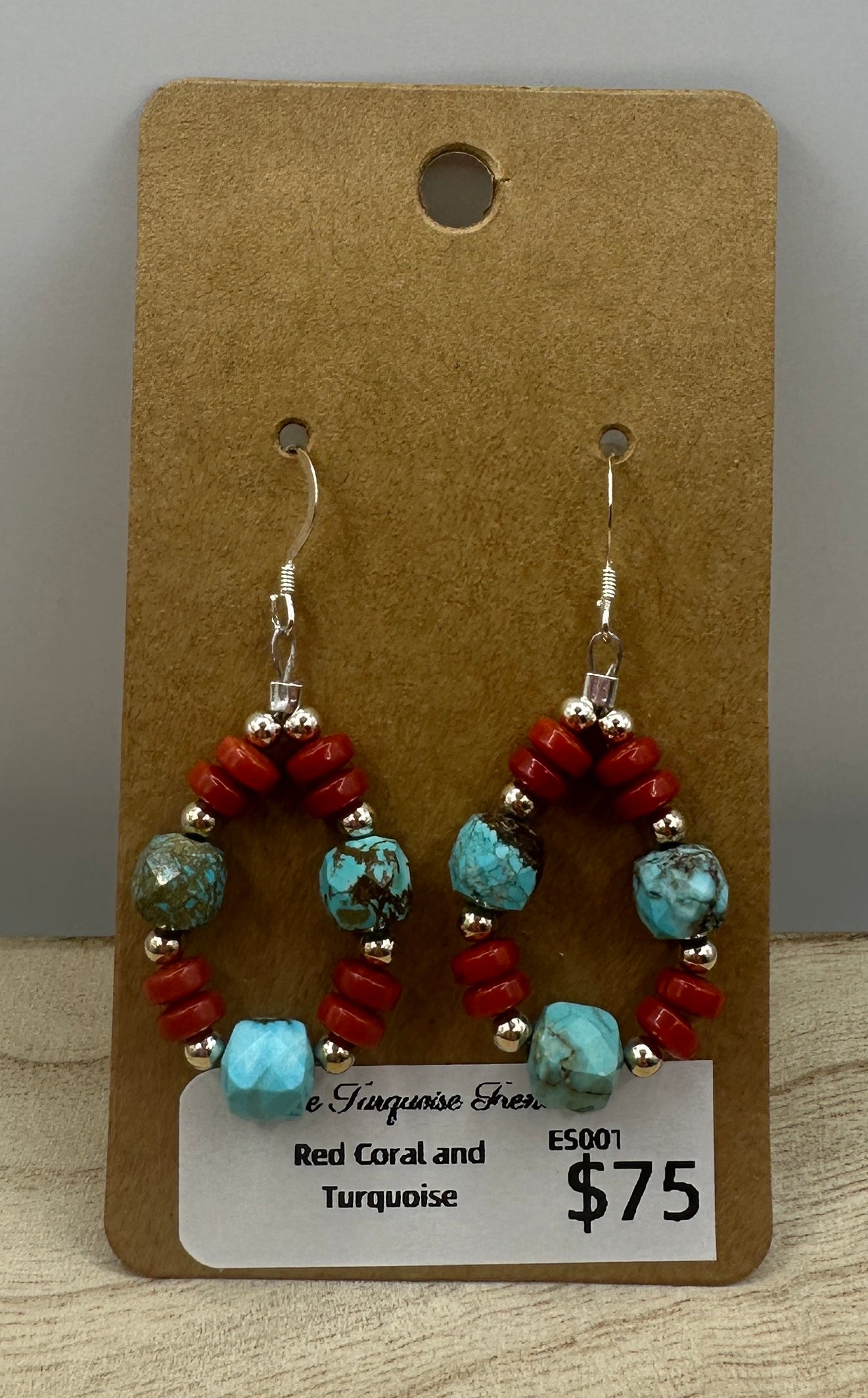 Red Coral and Turquoise