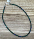 4mm Azurite Necklace 16in