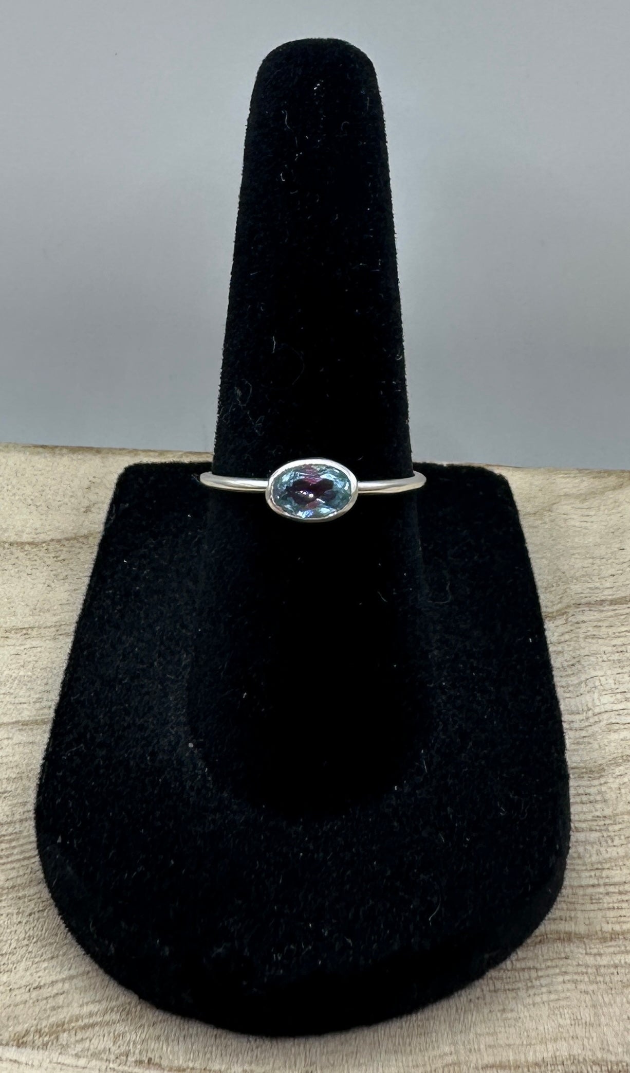 Blue Topaz Ring Size 6