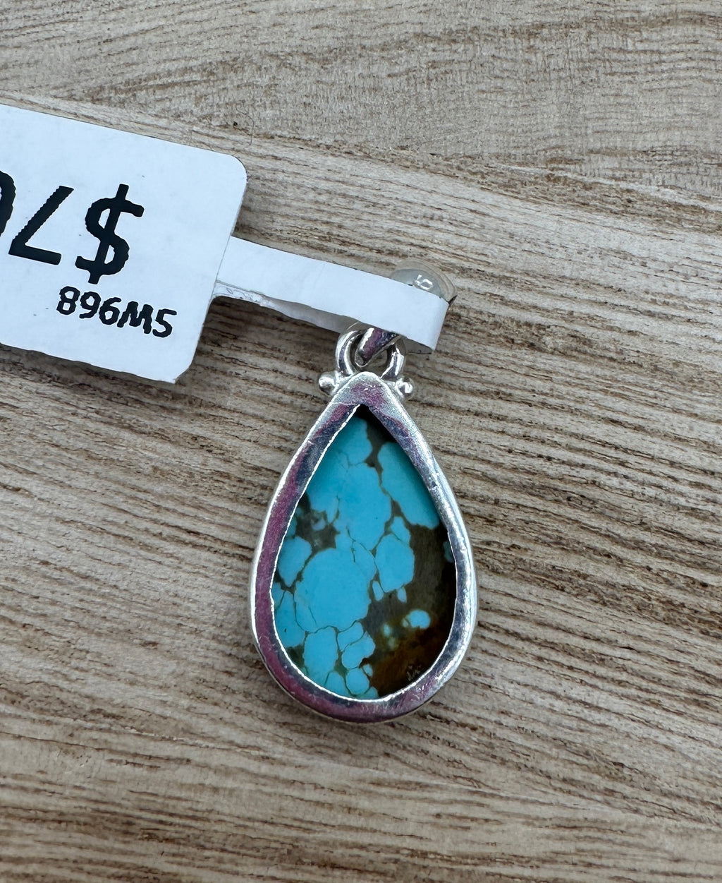 Number 8 Turquoise Pendant
