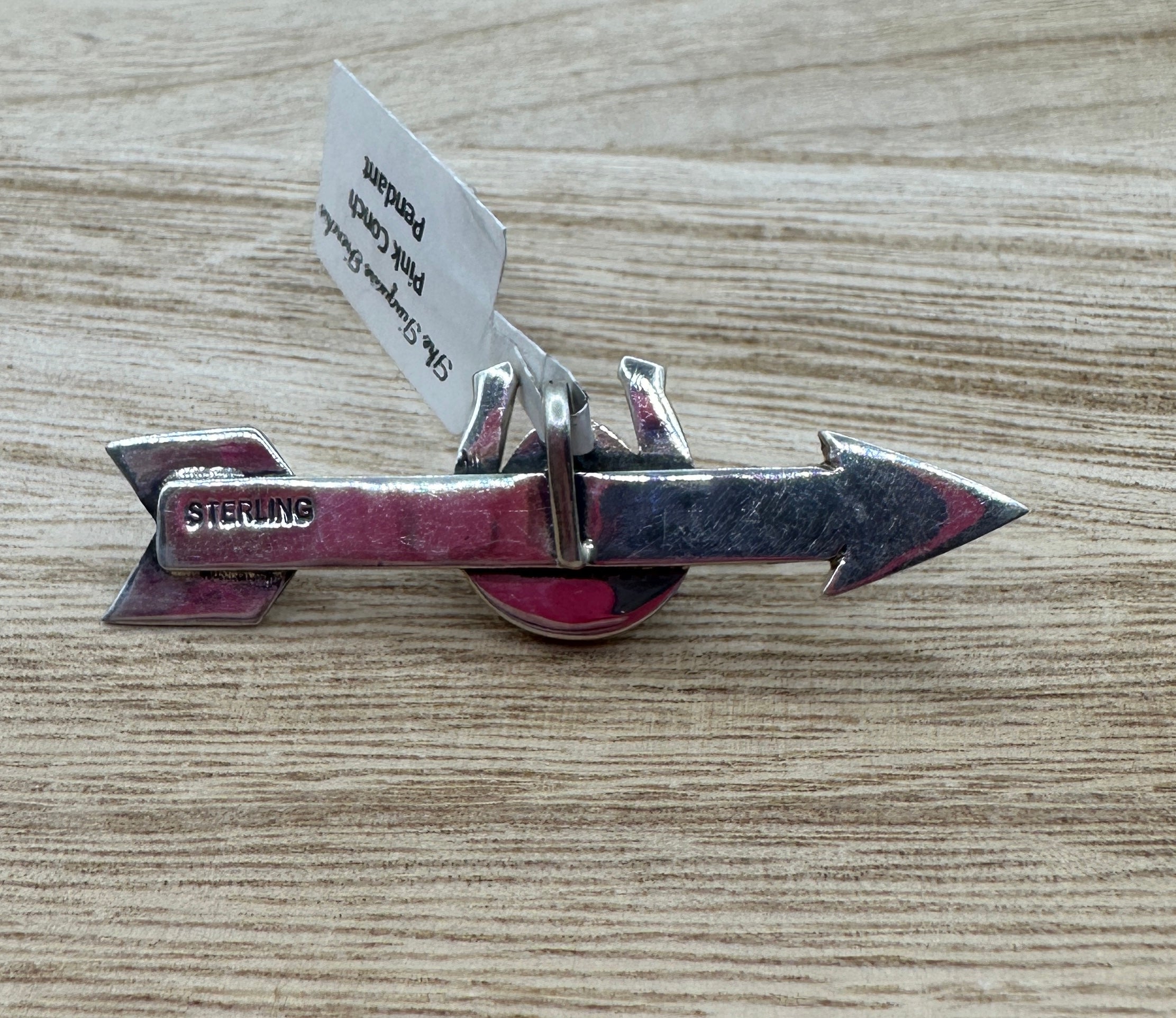 Pink Conch Horseshoe Pendant