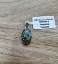 Number 8 Turquoise Oval Pendant