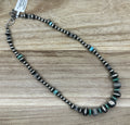 Desert Pearls and Turquoise Necklace 16-20in