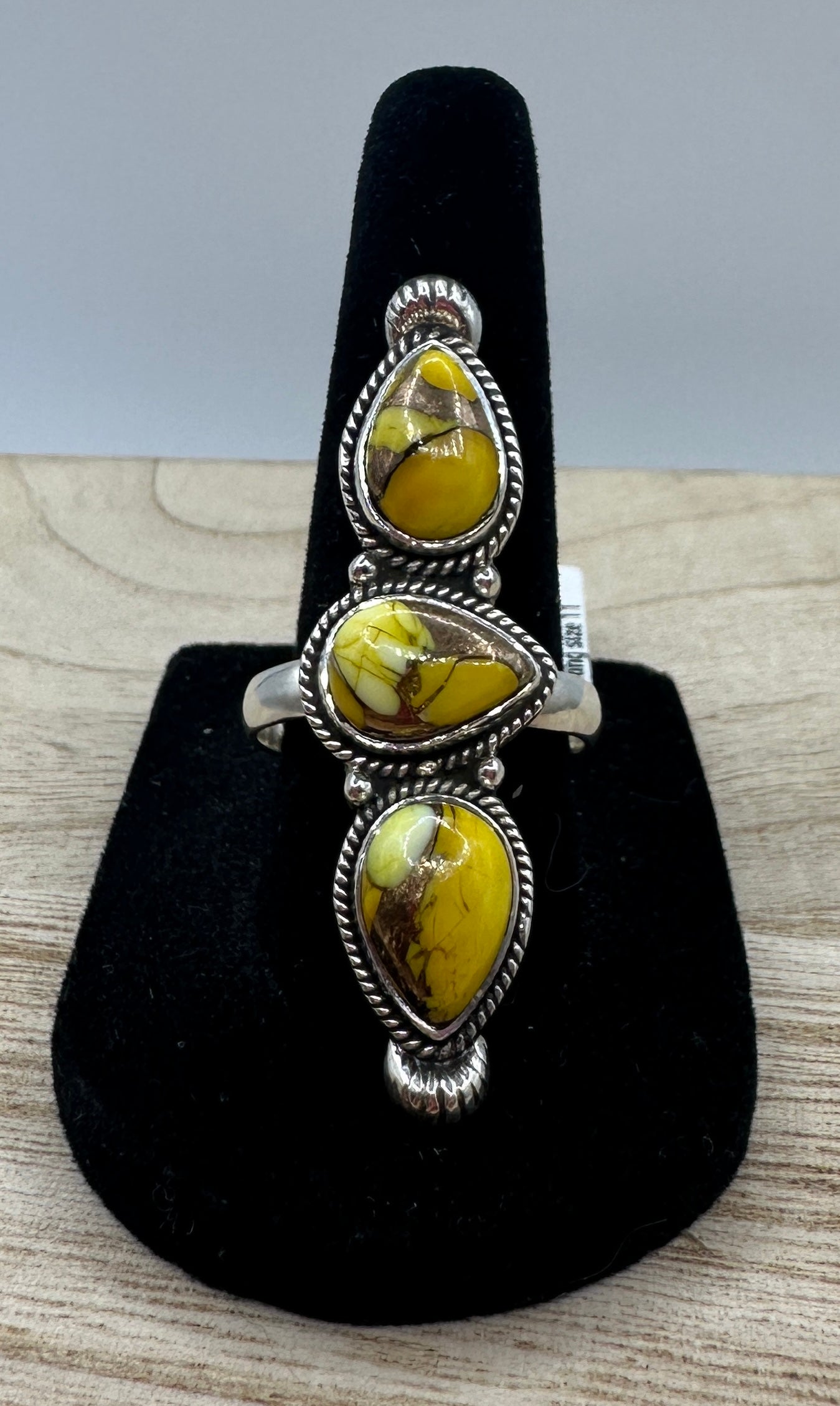 Honey Dahlia Turquoise Ring Size 11