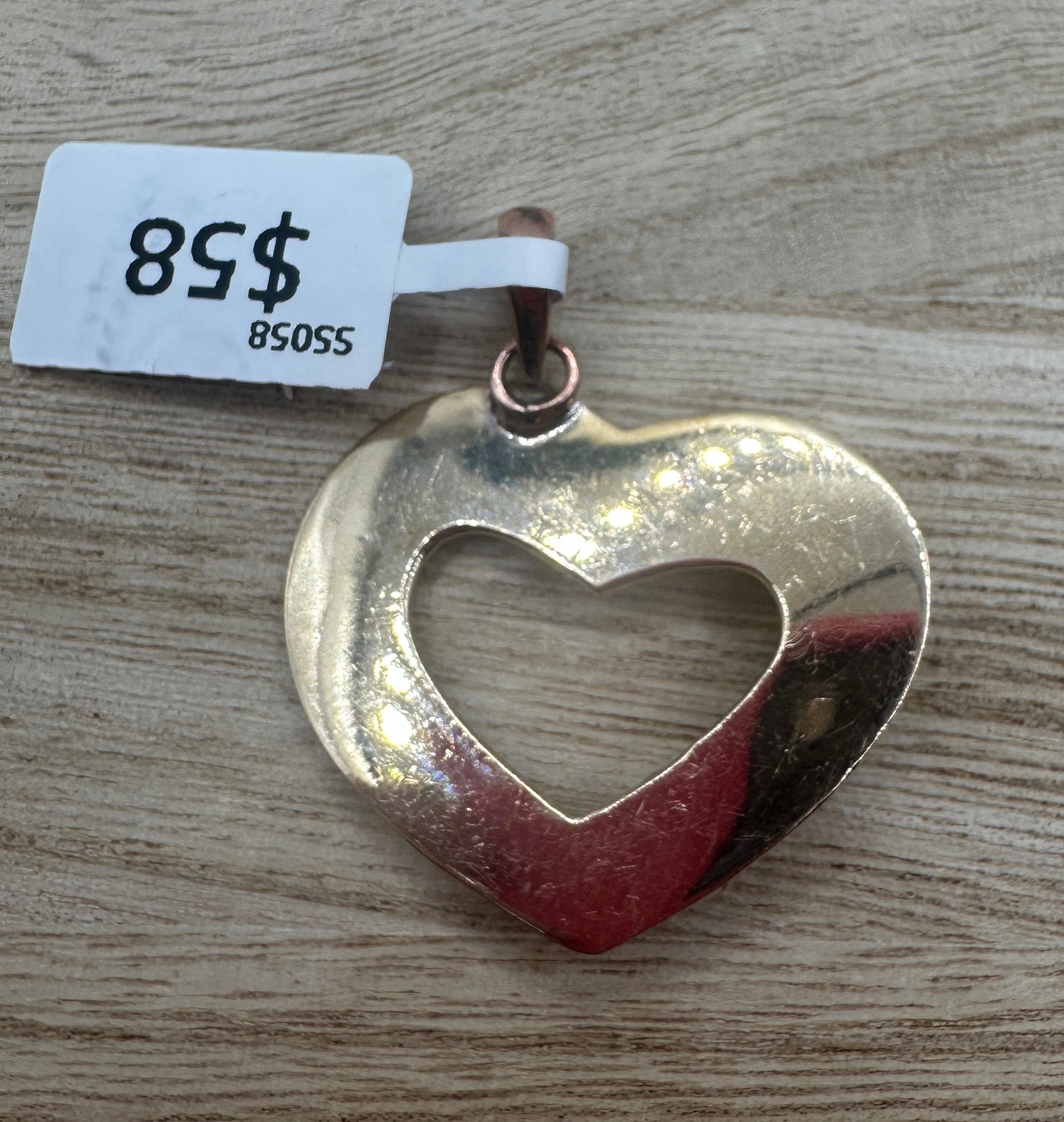 Copper and Turquoise Heart Pendant