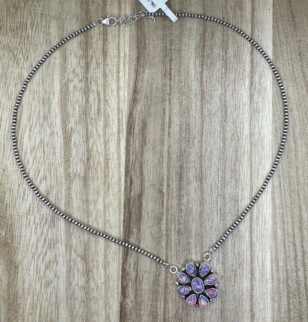 Ballon Opal Necklace 16-18in