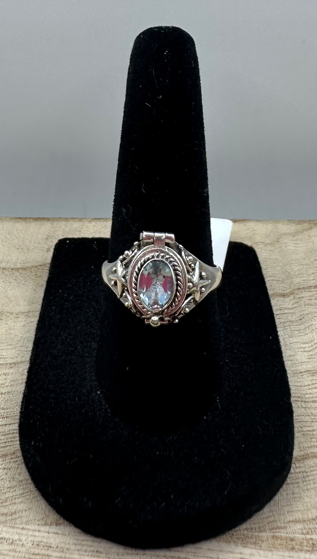 Topaz Poison Ring Size 7