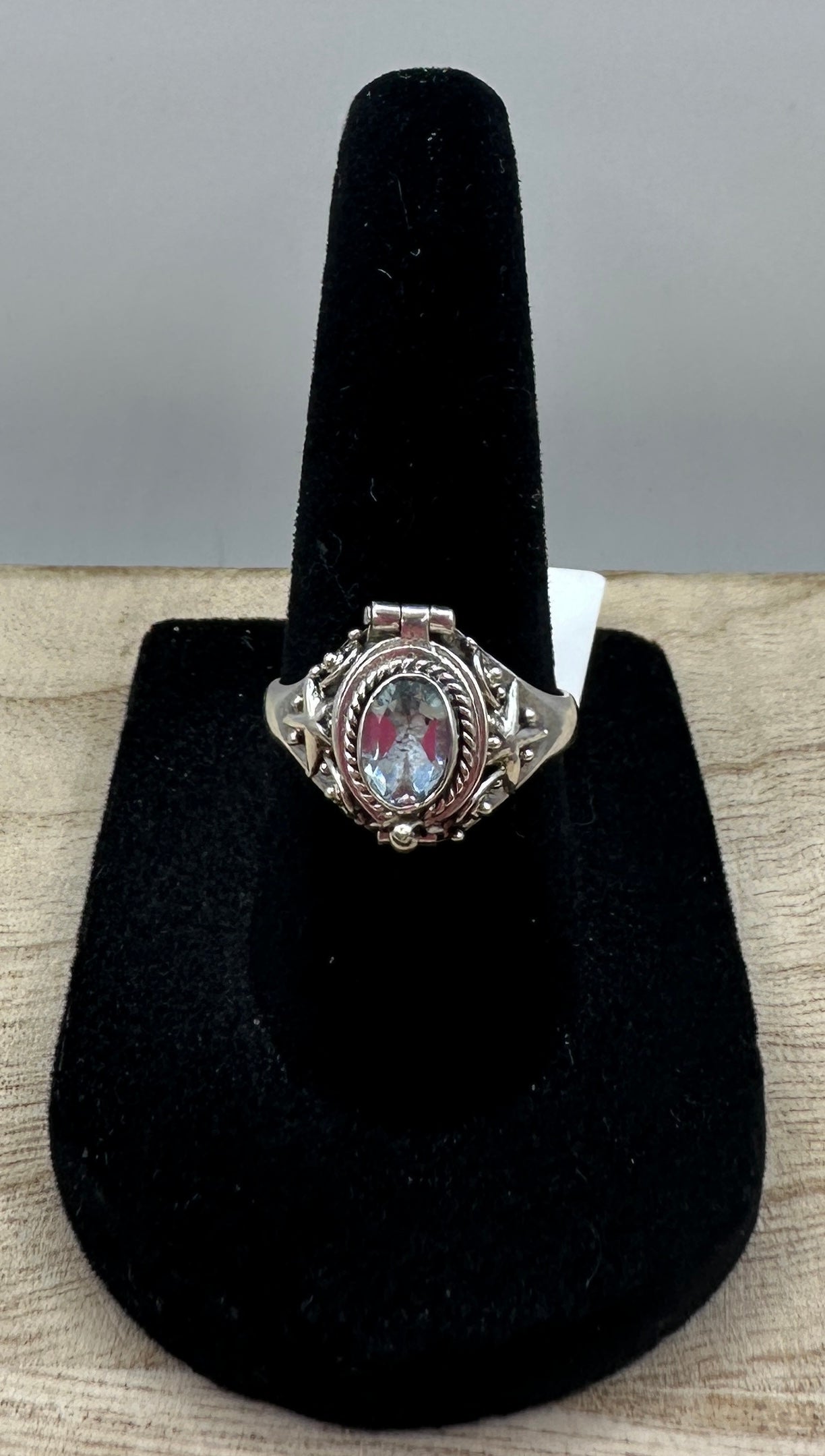 Topaz Poison Ring Size 7