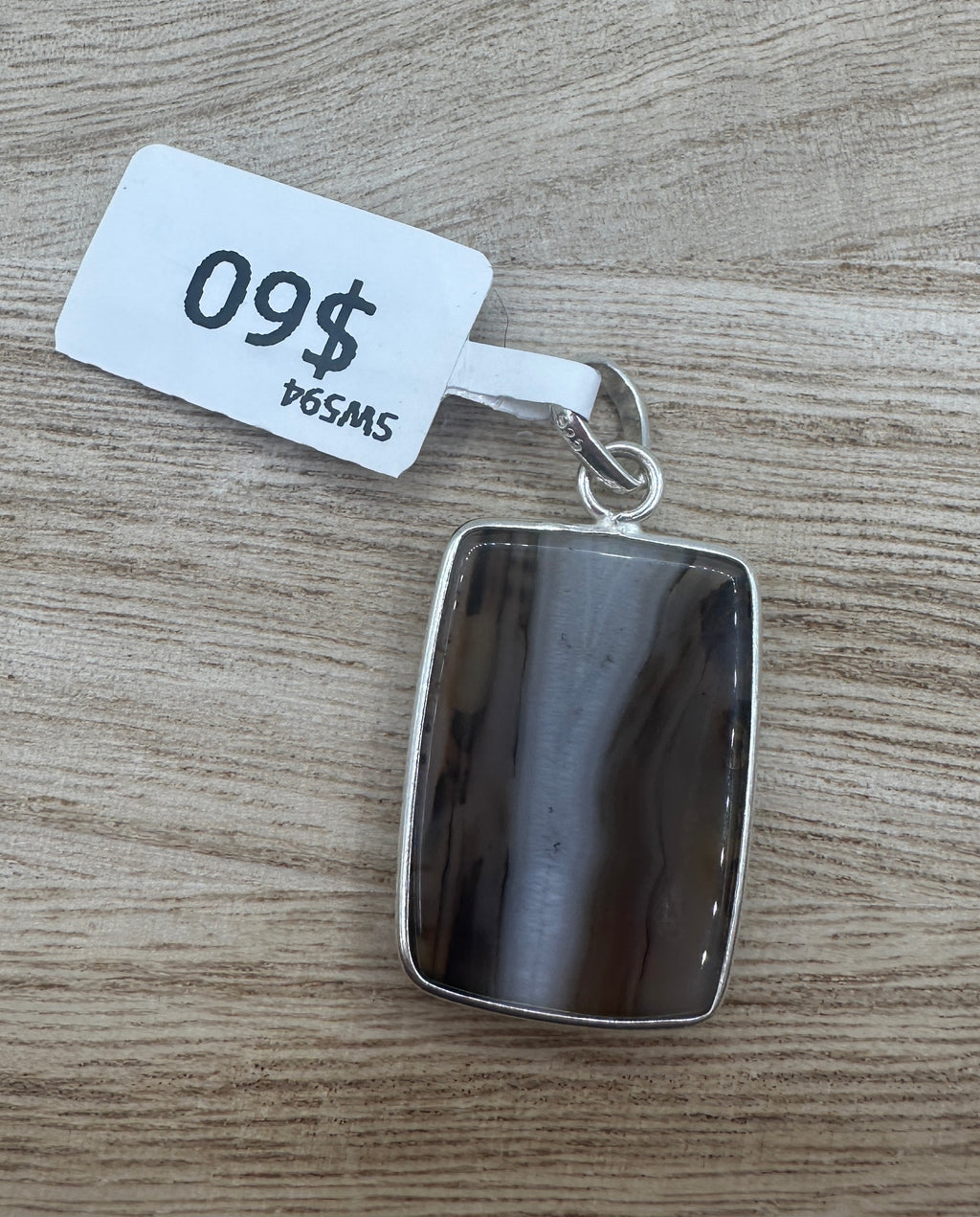 Montana Agate Rectangle Pendant