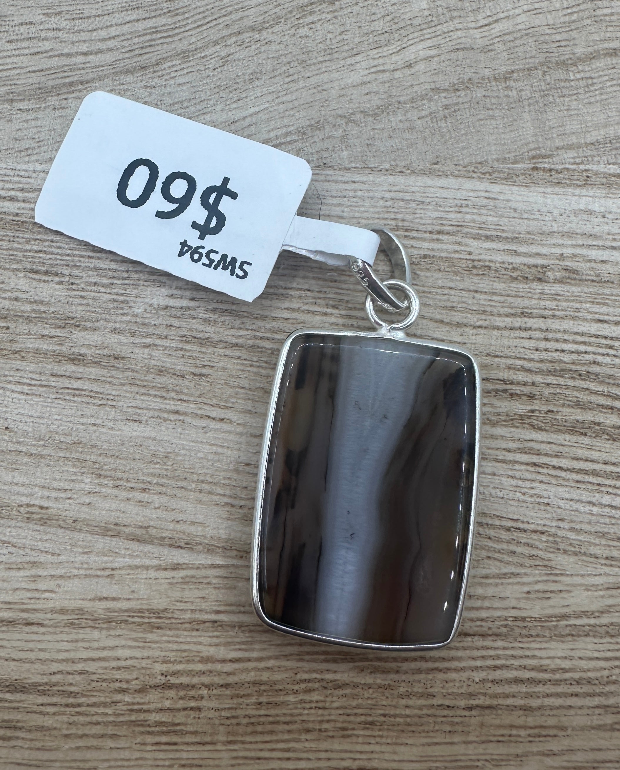 Montana Agate Rectangle Pendant