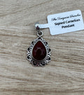 Carnelian Tear Drop Pendant