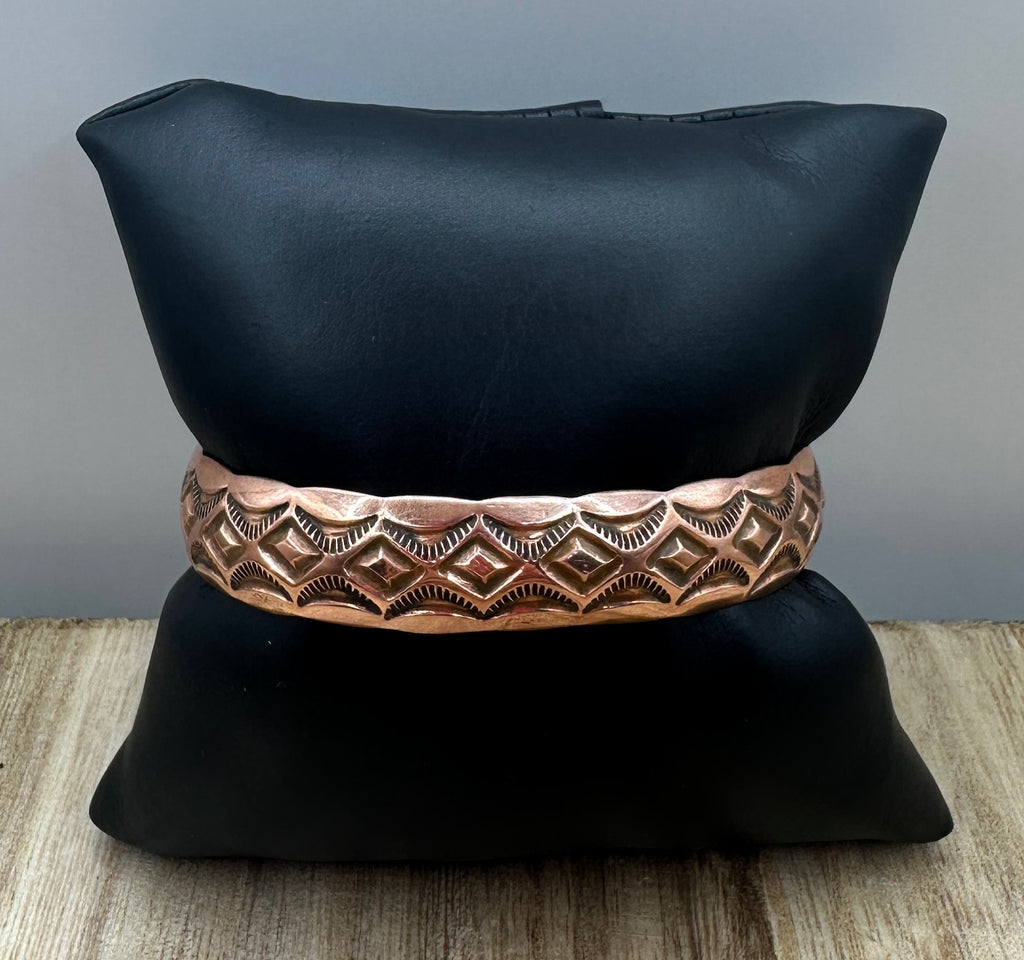 Stamped Copper Cuff