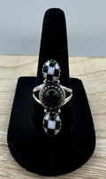 Checkerboard Ring Size 8
