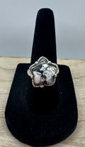 White Buffalo Star Ring Size 7