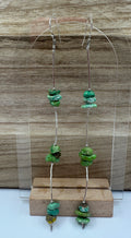 Green Turquoise Chip Dangles