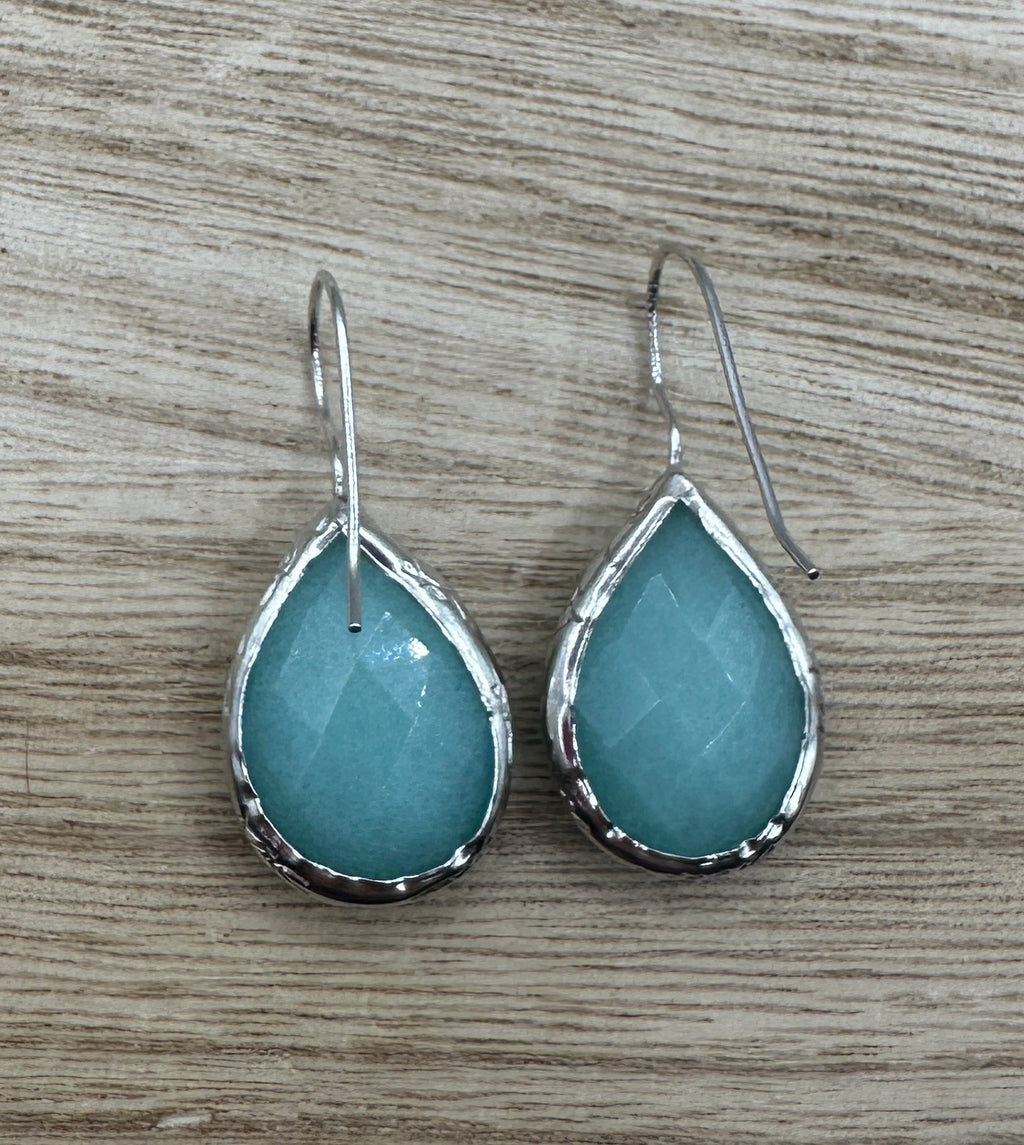 Blue Glass Tear Drops