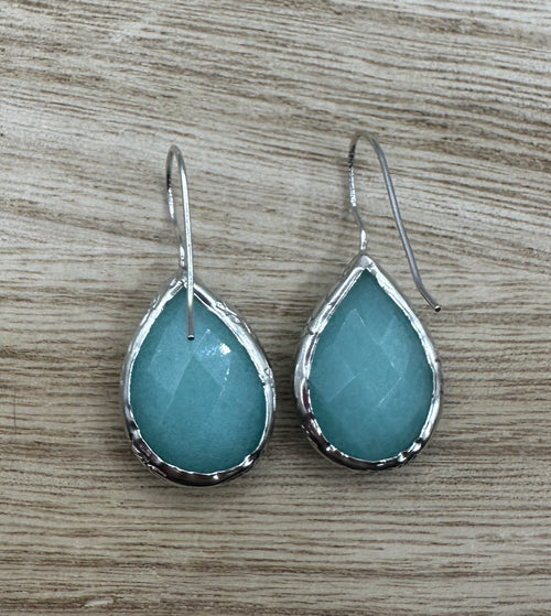 Blue Glass Tear Drops