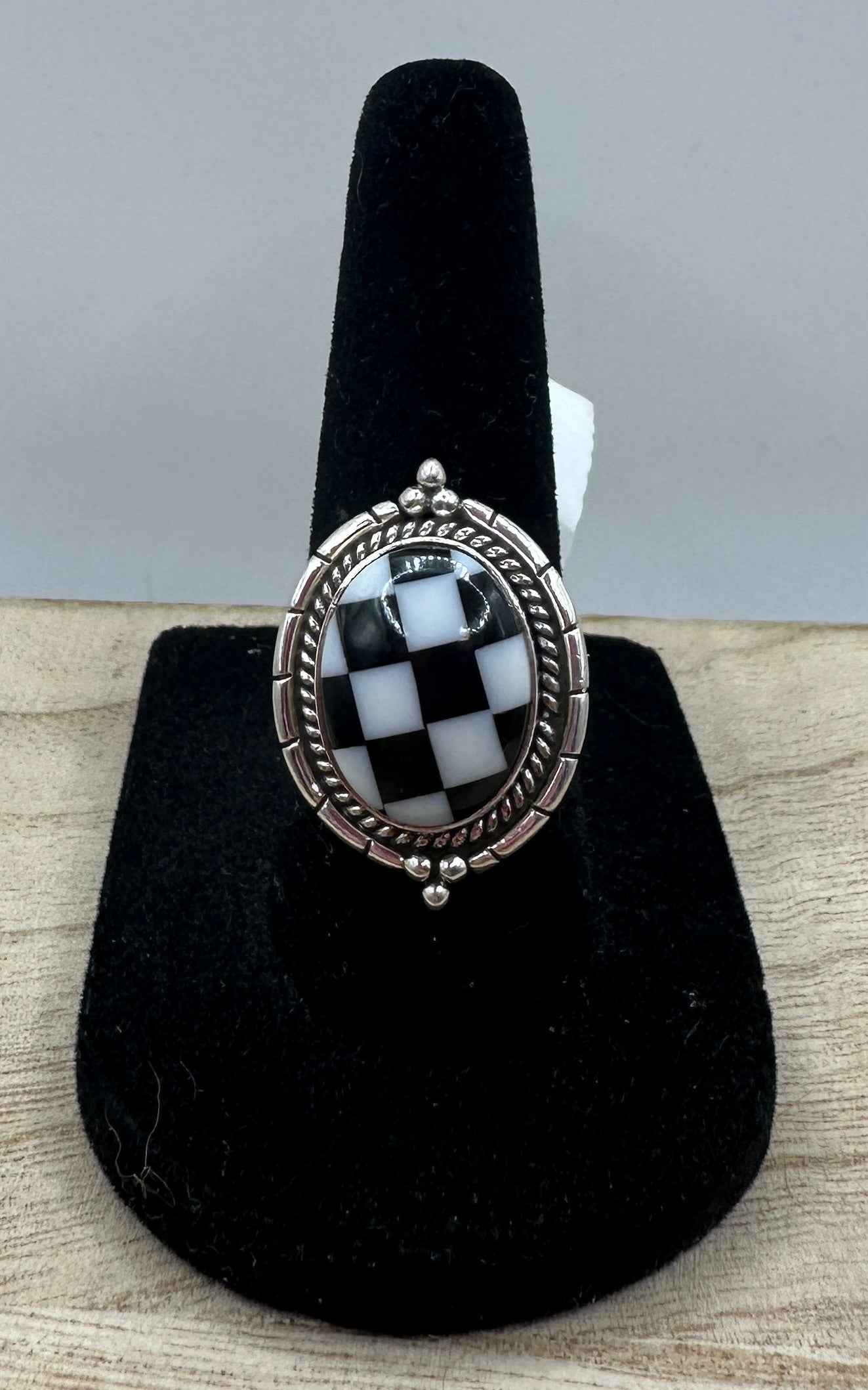 Checkerboard Ring Size 7