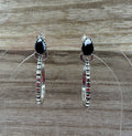 White Buffalo Studs with Hoops