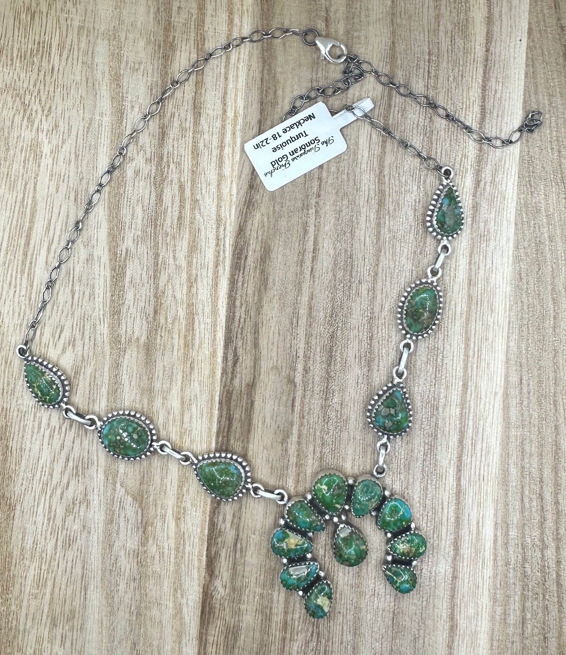 Sonoran Gold Turquoise Necklace 18-22in