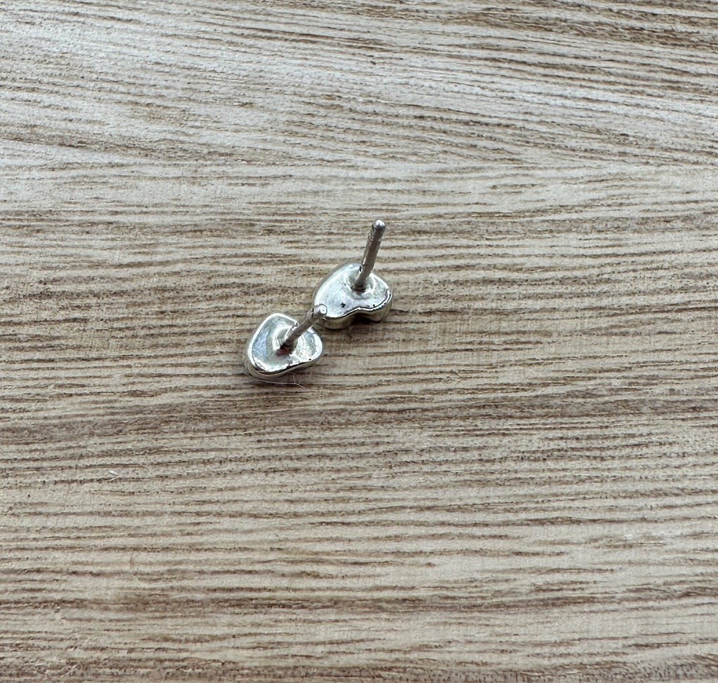 Zuni Handmade Heart Studs
